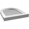 Ekena Millwork Round Top Surface Mount PVC Gable Vent w/ 2"W x 2"P Brickmould Sill Frame, 16"W x 20"H GVPRT16X2003SN - alternate 4